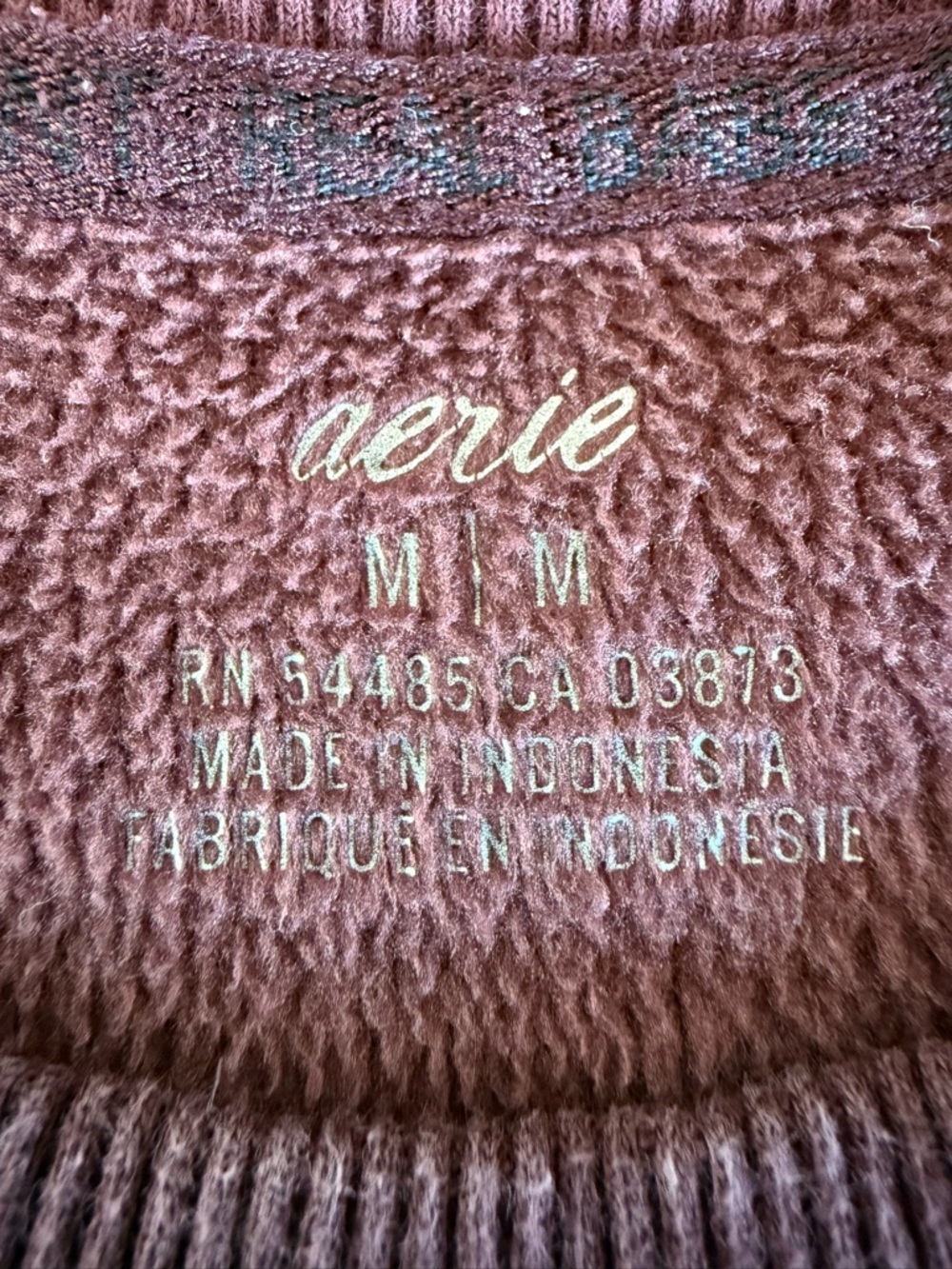 AERIE Maroon Crewneck Sweatshirt - Picture 6 of 6